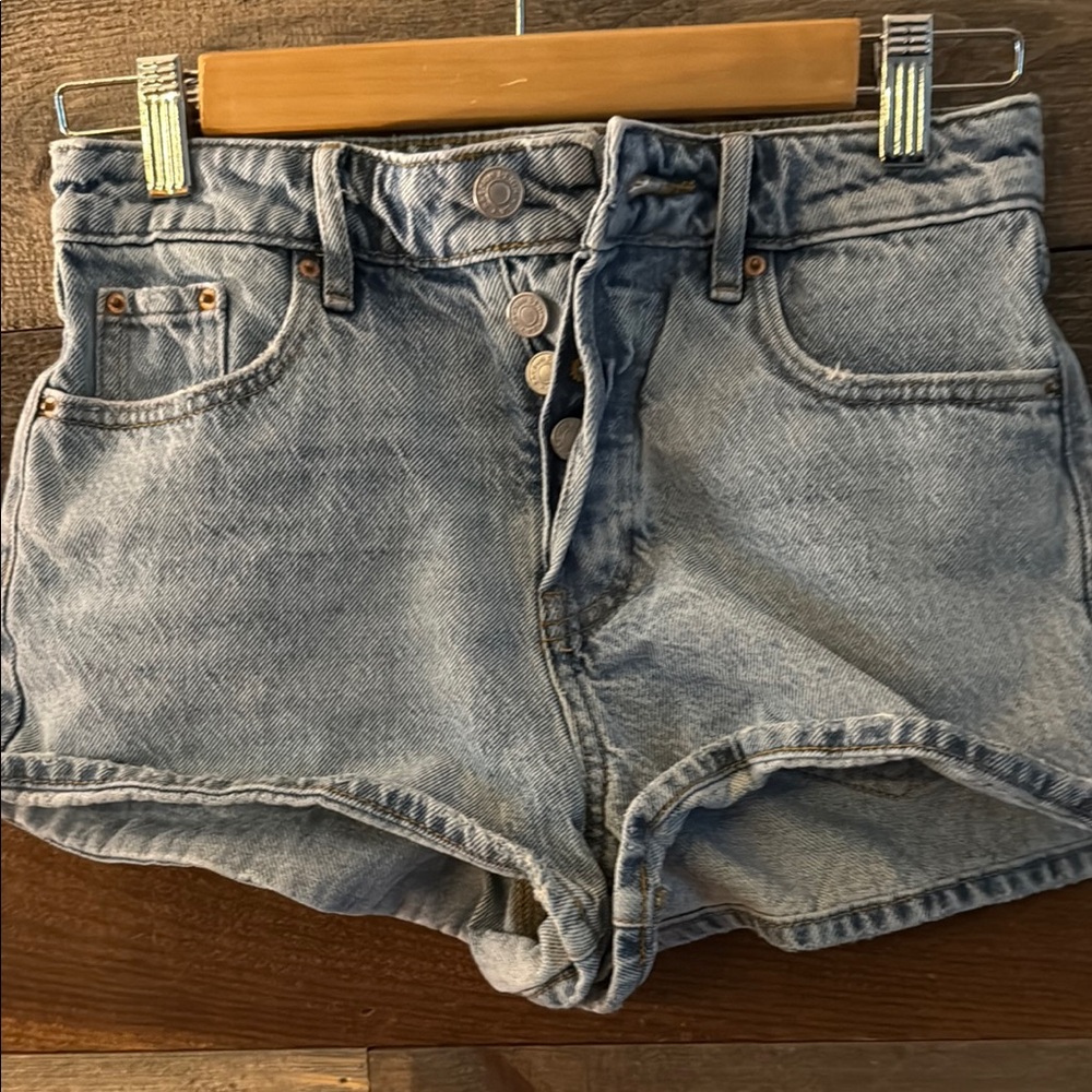 PacSun Blue Denim High-Rise Shorts
